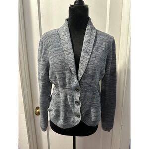 Croft & Barrow Heather Blue Cardigan in XL